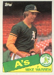 1985 Topps Baseball Cards      197     Mike Warren
